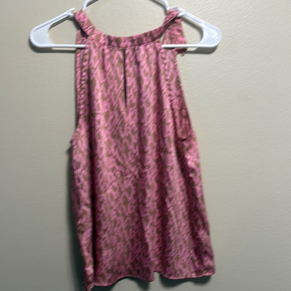 Pink Leopard Print Sleeveless Top